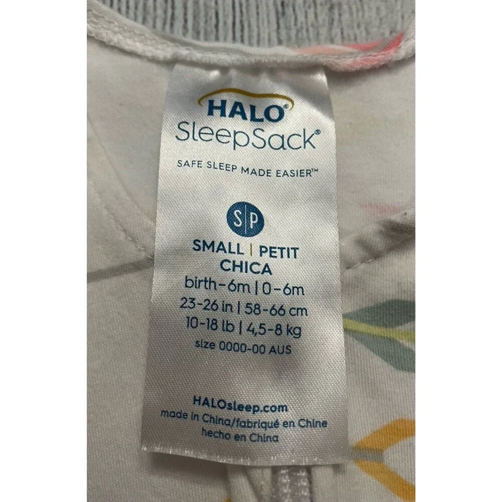 HALO SleepSack Arrows Baby Girl Cotton Swaddle Blanket, Size Small